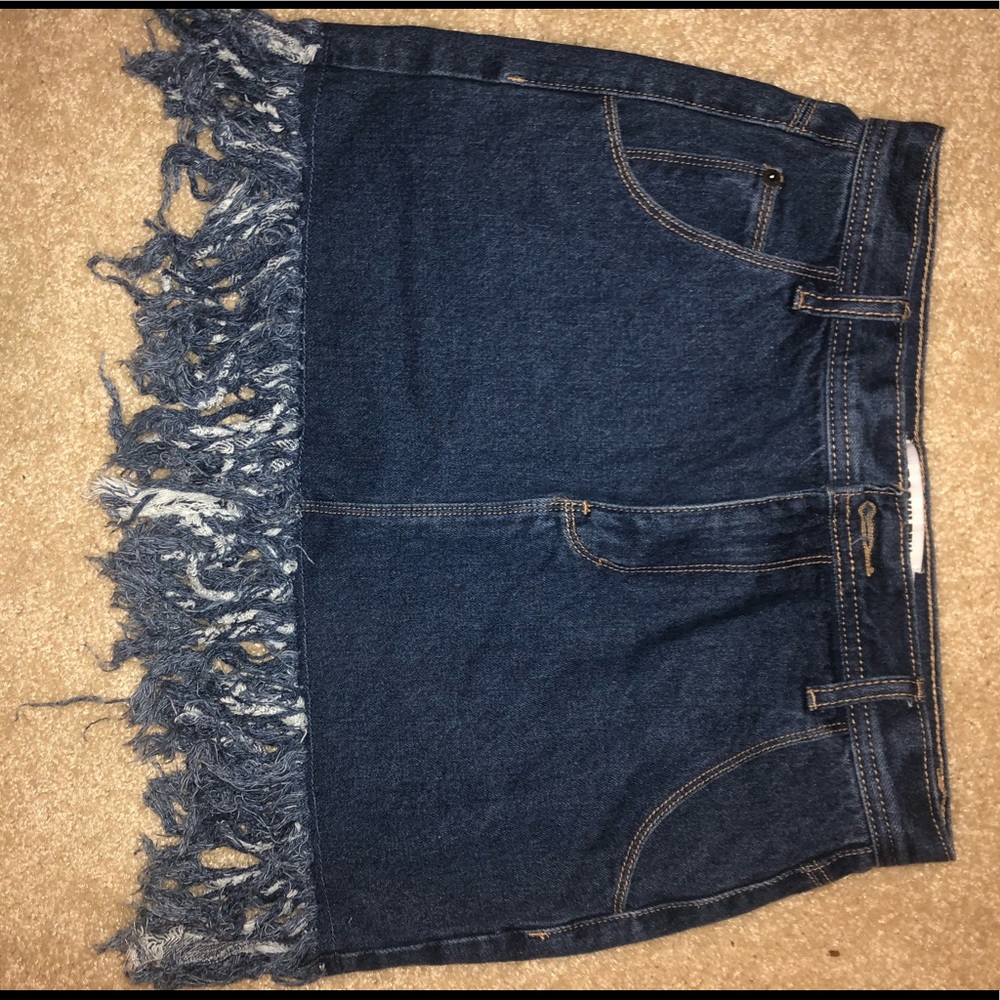 Denim frilled skirt Nasty Gal
